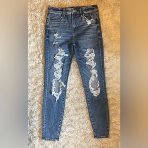 American eagle, size 8 hi-rise jegging